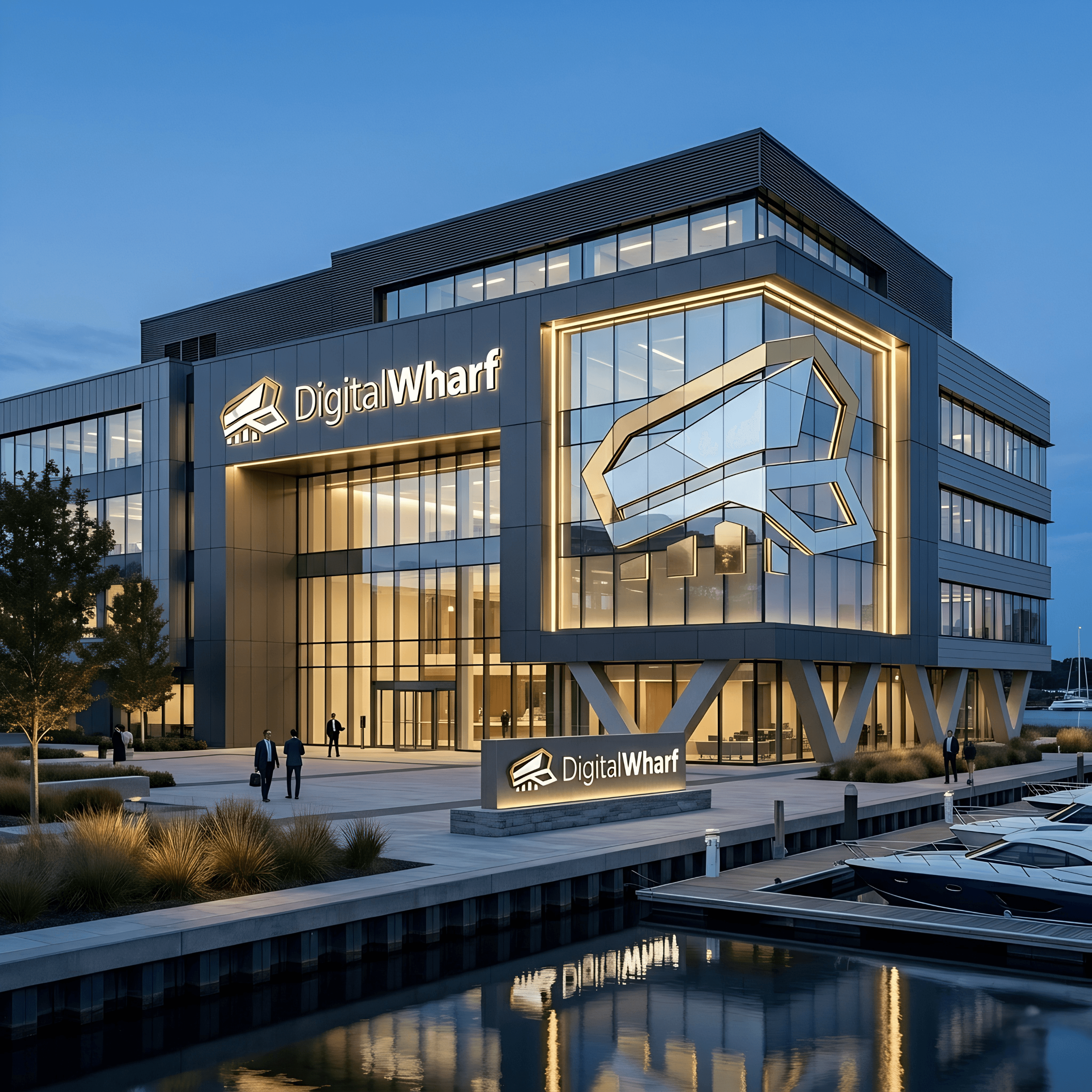 Digital Wharf team and workspace